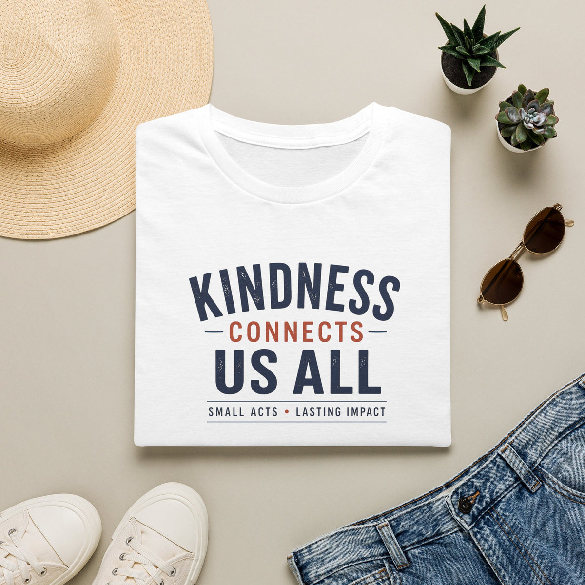 Kindness Connects Us All T- Shirt
